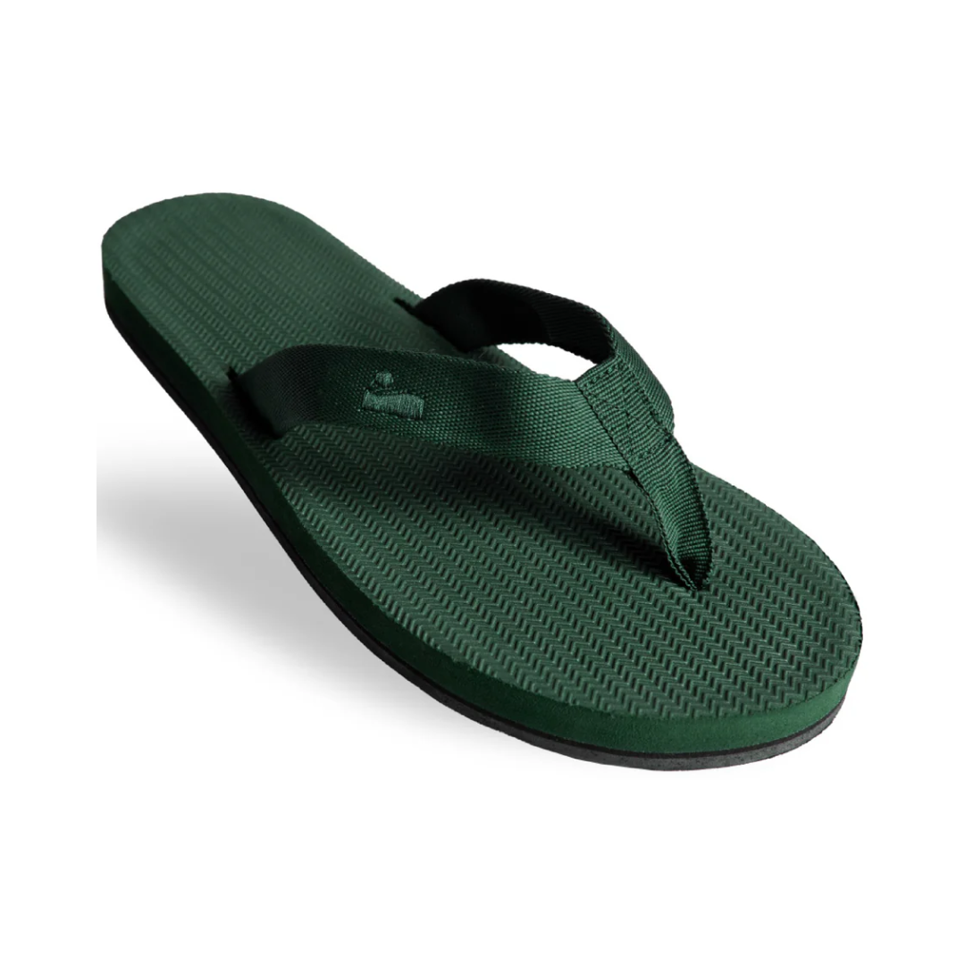 ※INDOSOLE EASY LIVING男款人字拖/森林綠LEAF @