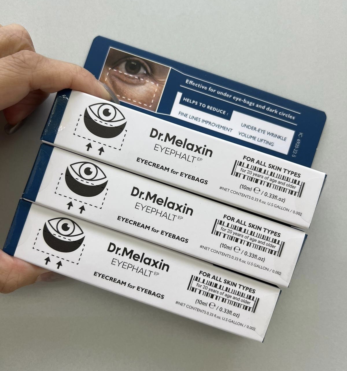 Dr.Melaxin Eyephalt極緻修護眼袋隱形霜 10ml再送VE eye mask x 2對