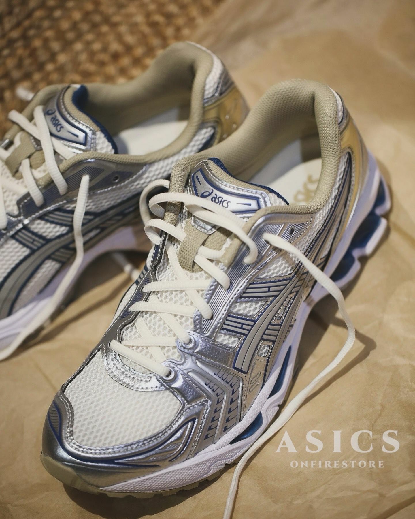 {現貨} ASICS Gel-Kayano 14 Cream/Pure Silver 1201A019-105