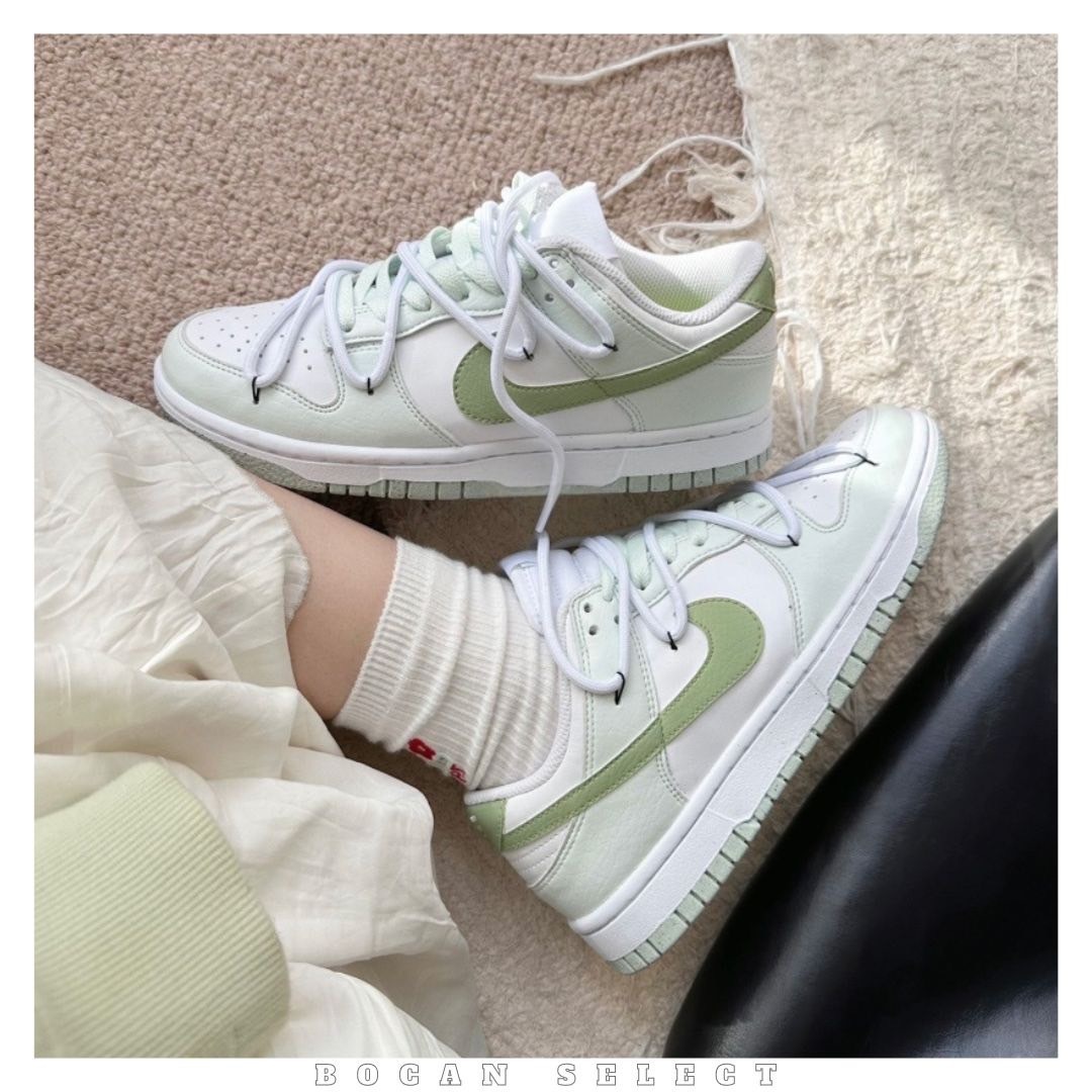 NIKE DUNK LOW 白綠 訂製款 DN1431-102（Team15-青提奶綠）