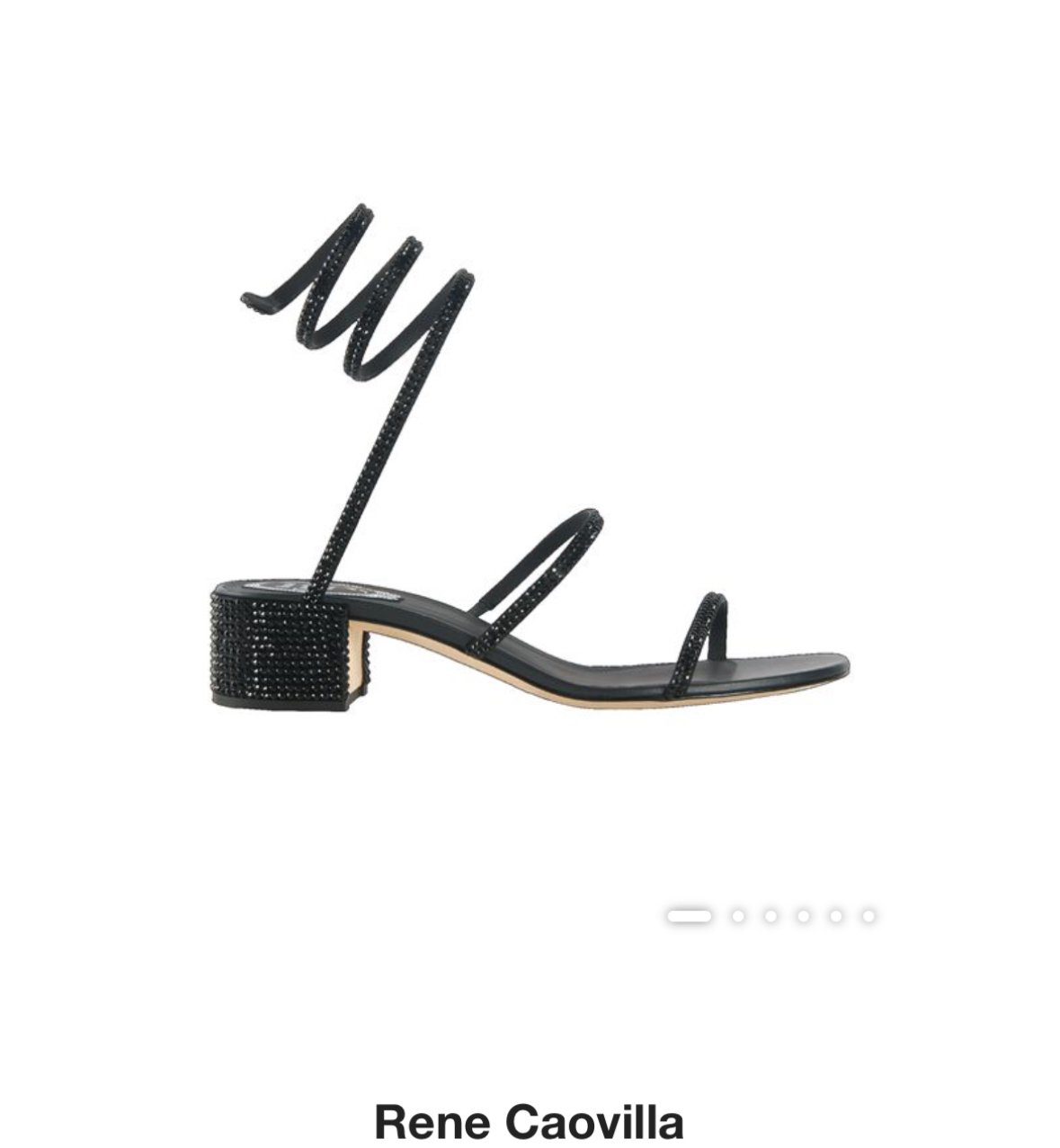 Rene Caovilla黑色水晶鞋 -M