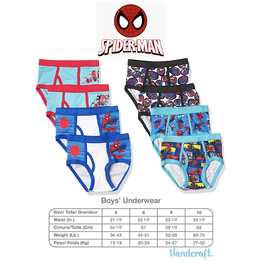 美國 SpiderMan 男童內褲 (8枚入)