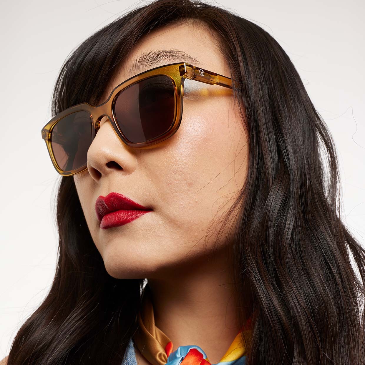 BARNER | Holly Glossy - Ecru Olive Sunglasses
