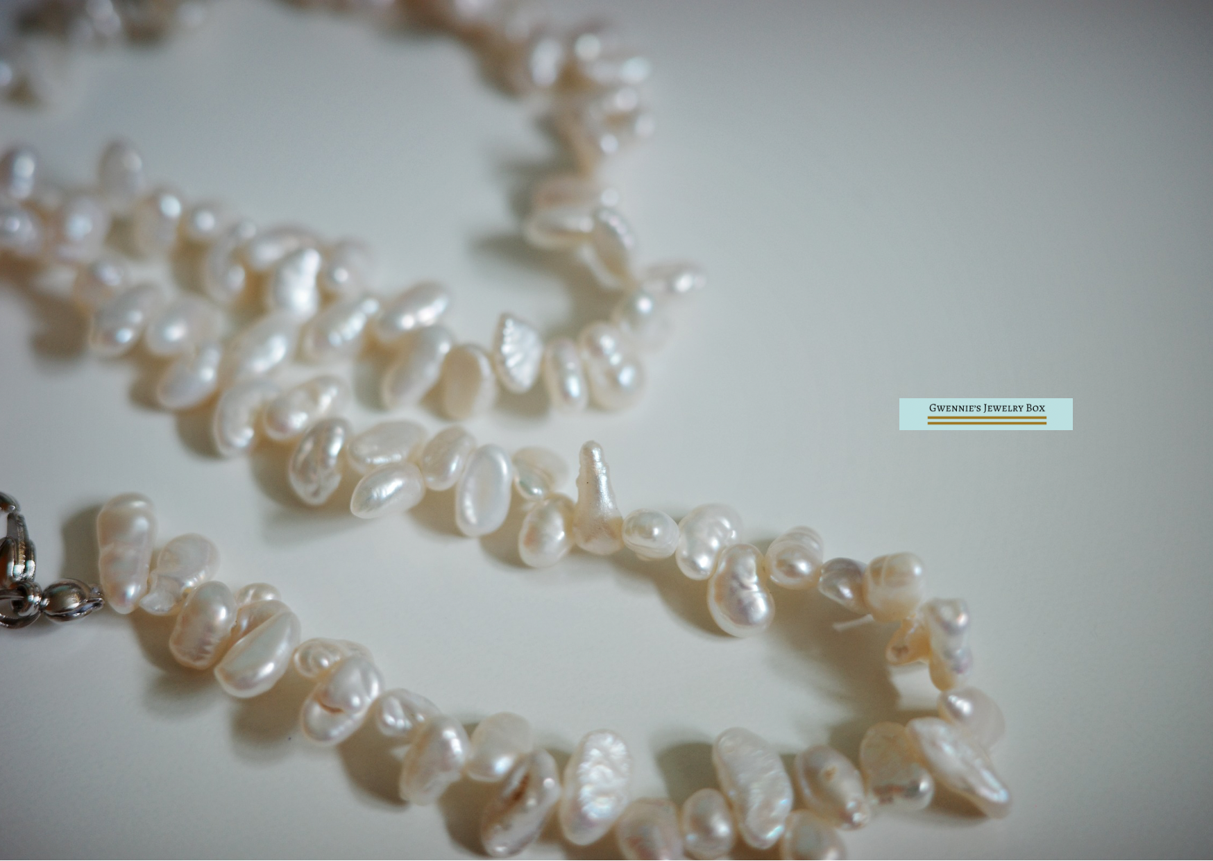 巴洛克花瓣珍珠項鍊