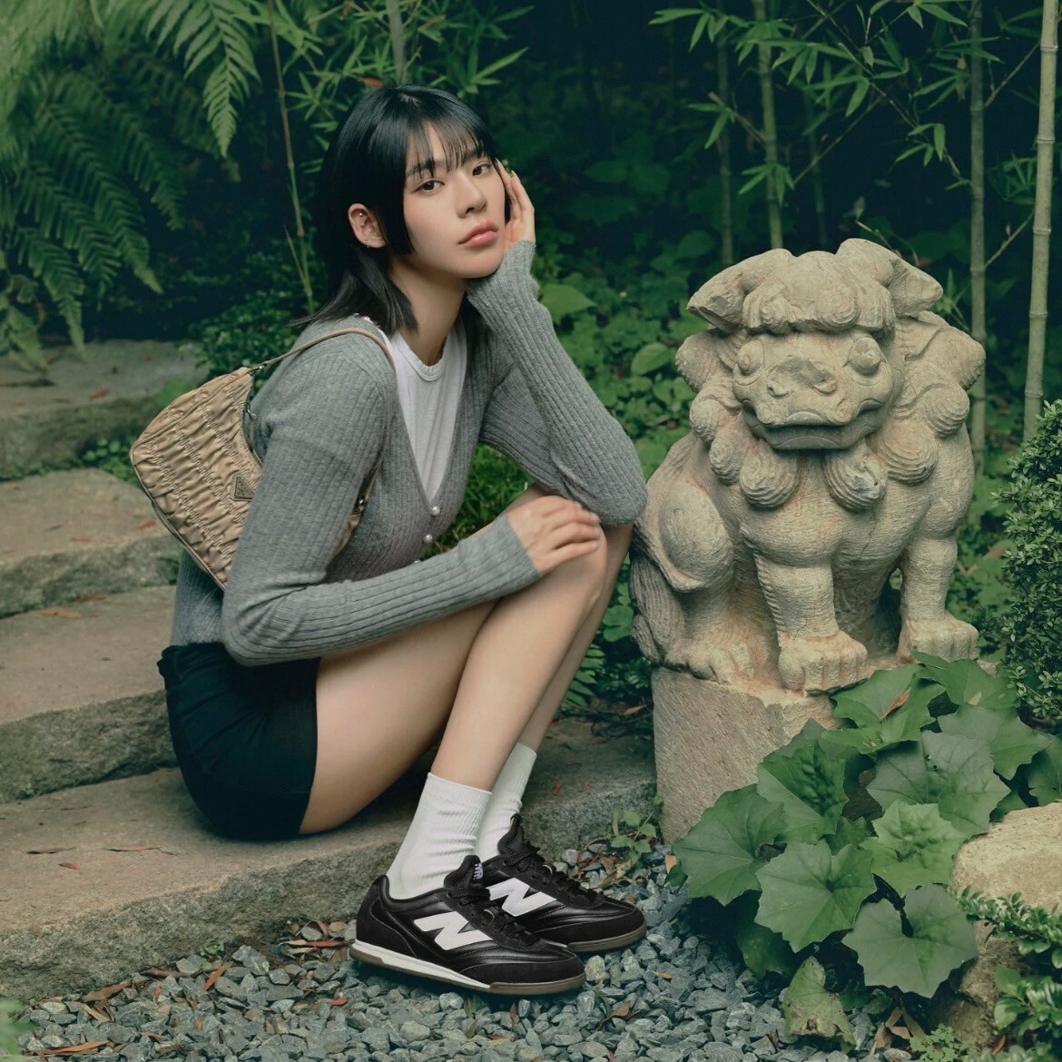 New Balance RC42 Black White Gum 復古黑焦糖 膠底 麂皮 皮革 拼接 休閒鞋