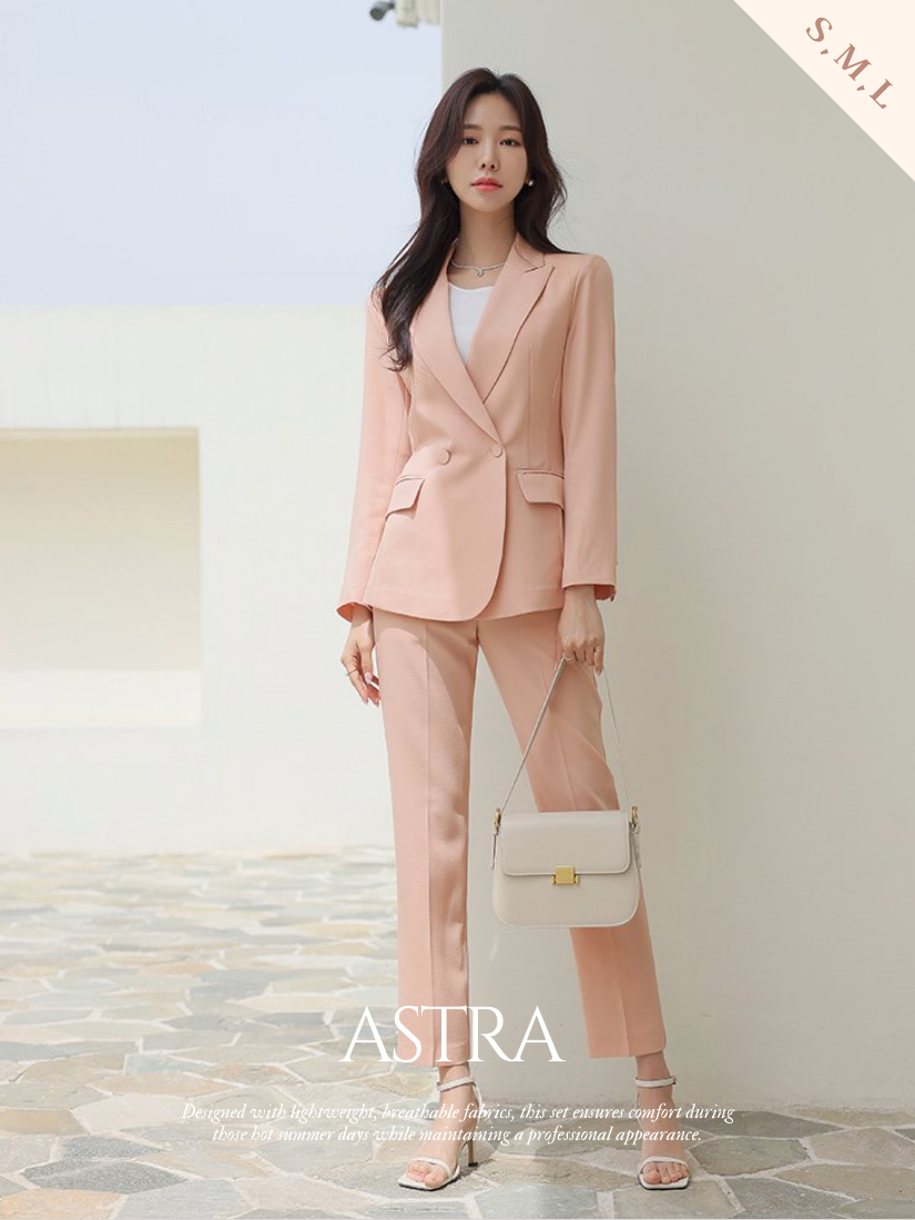 [現貨]Astra劍領西服套裝外套 [ 蜜桃粉/ S ]