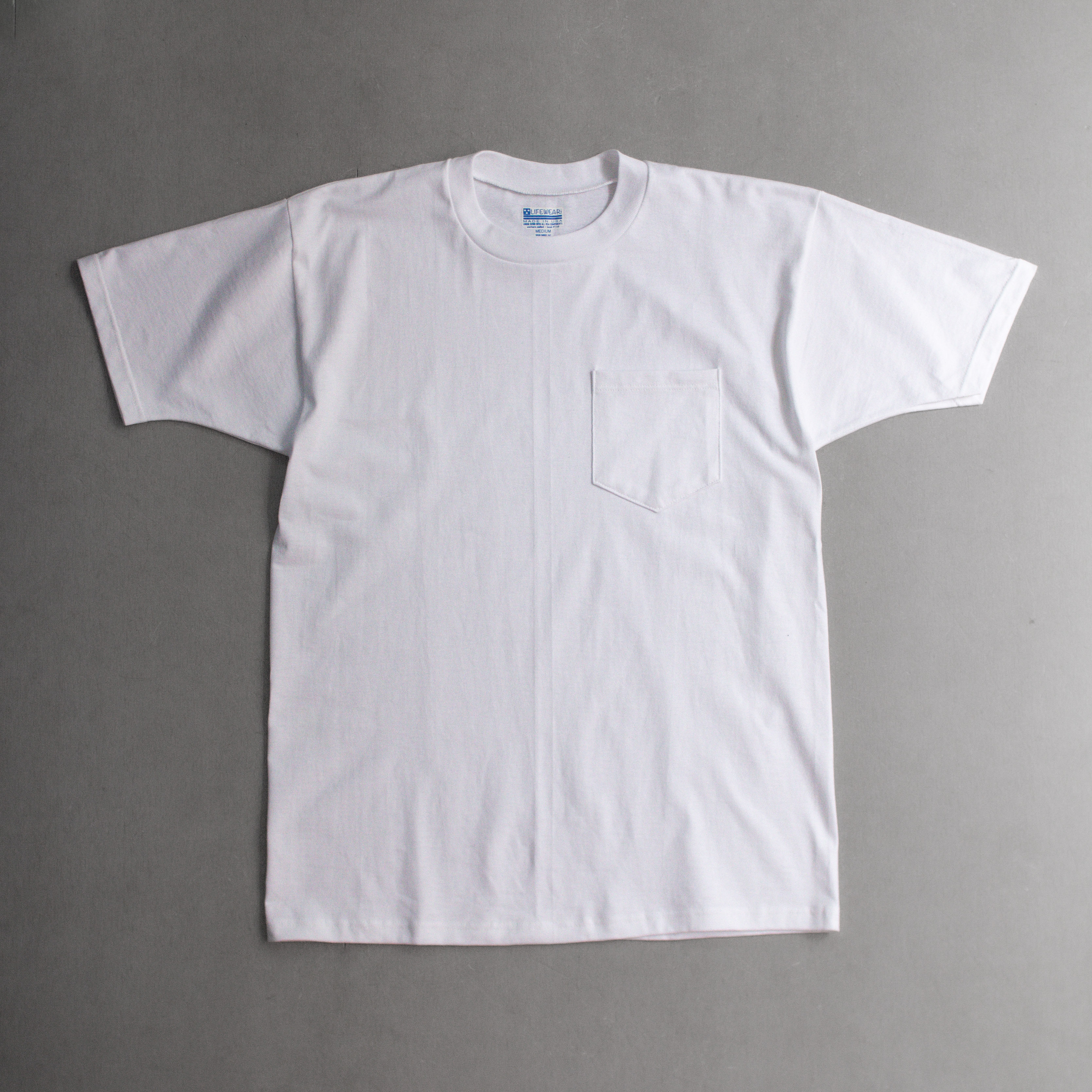 LIFEWEAR 7OZ HEAVY POCKET TEE 美國製 7盎司 圓領 素面 短袖 口袋 T恤
