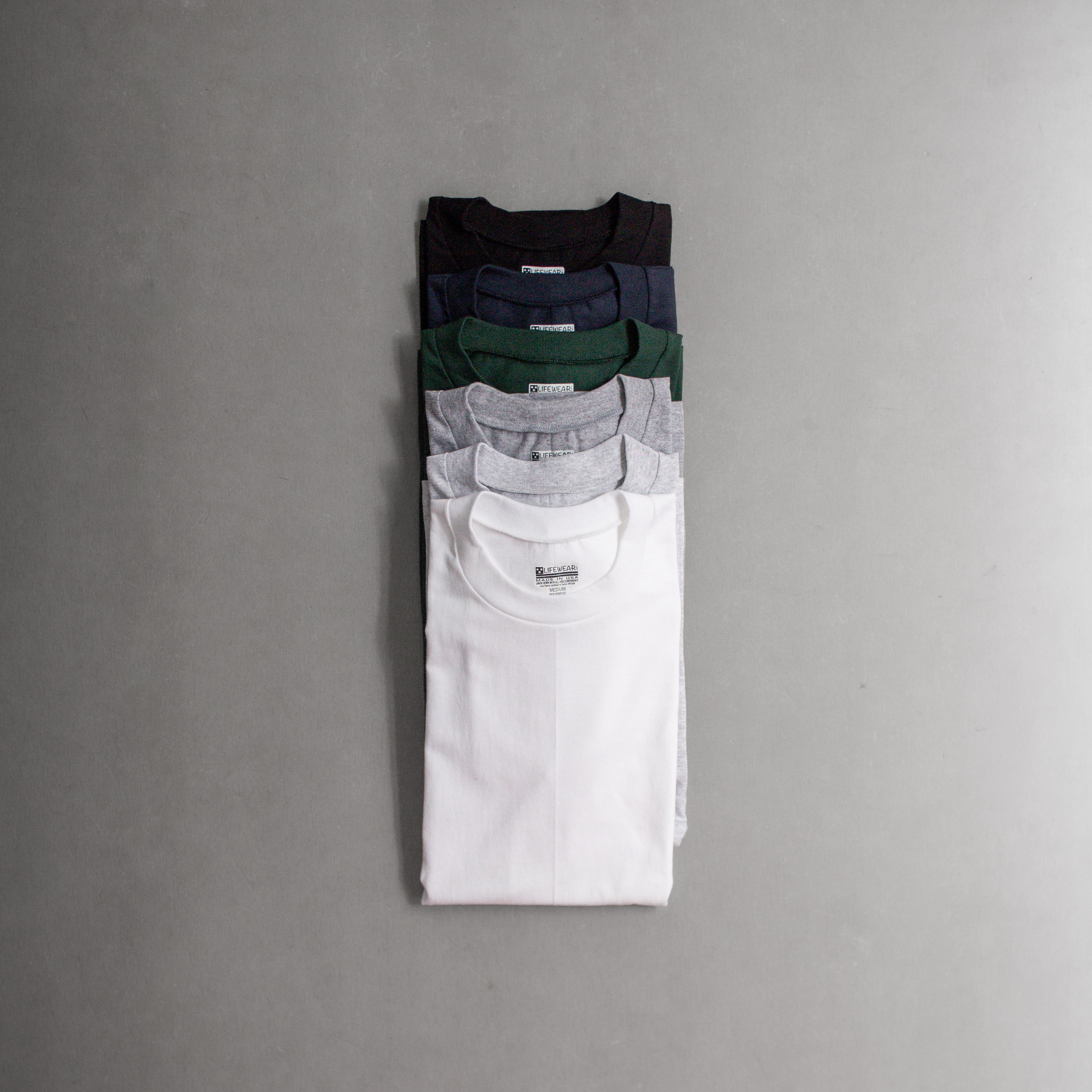 LIFEWEAR 5.5OZ SHORT SLEEVE TEE 美國製 5.5盎司 圓領 素面 短袖 T恤