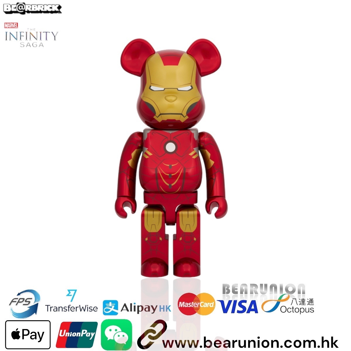 🎏預訂🎏Bearbrick 1000% IRON MAN MARK 4