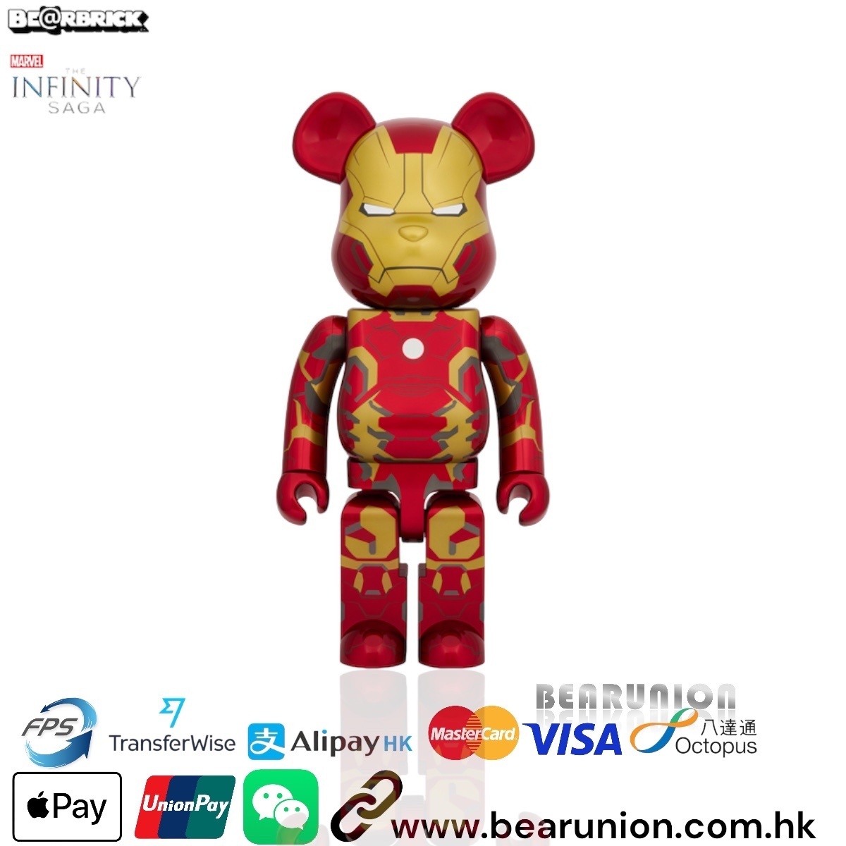 🎏預訂🎏Bearbrick 1000% IRON MAN MARK 43