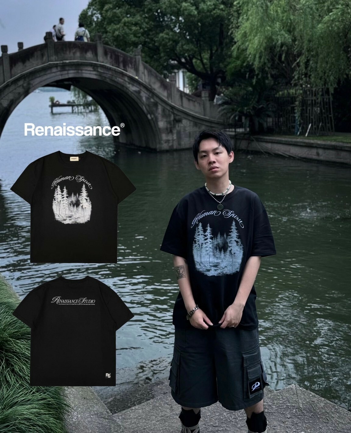 RENAISSANCE 暗黑森林 標語Logo短袖 T ‘’ Human Spirit Forest Tee ‘’
