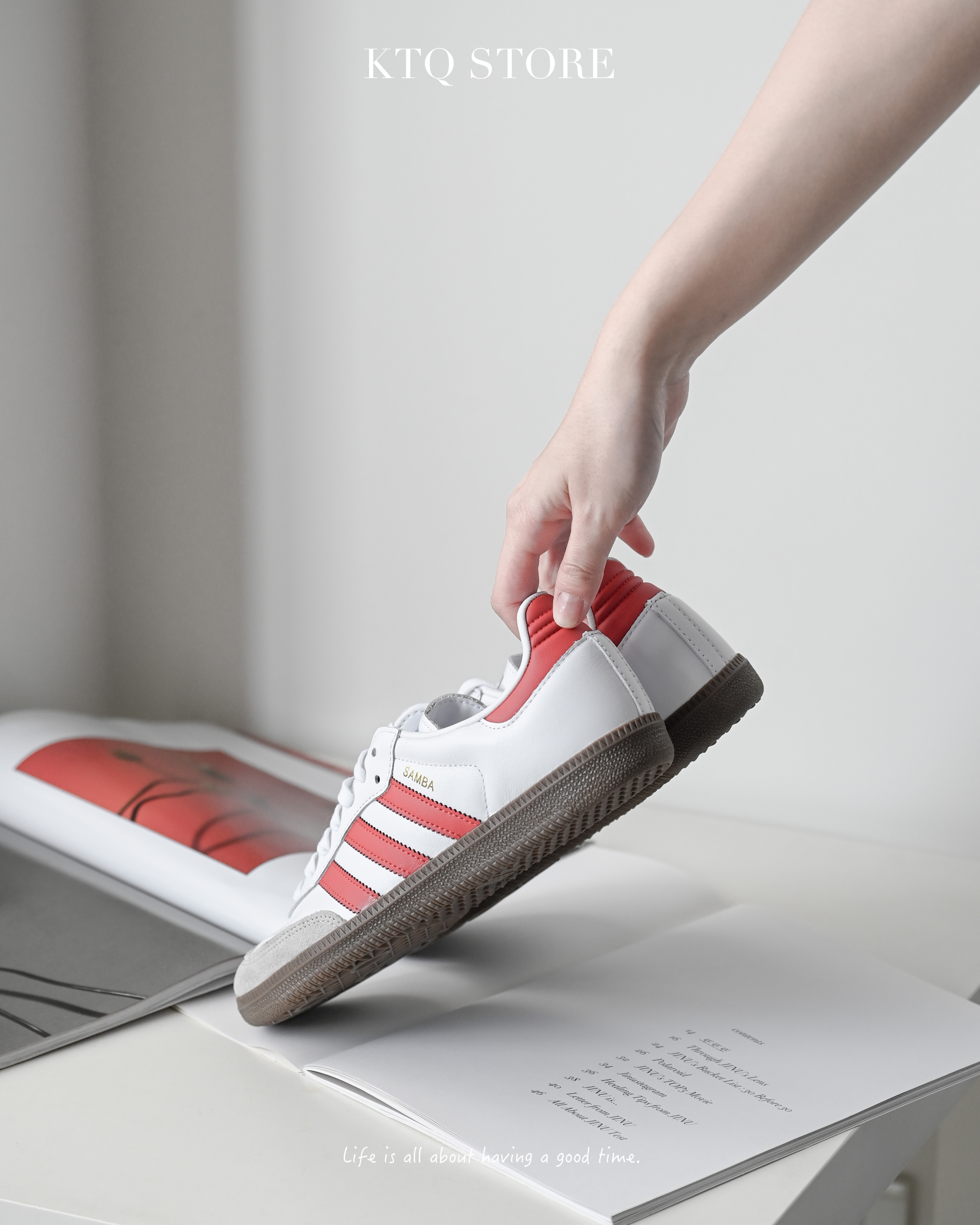 KTQ STORE ‧ Adidas Originals Samba OG White Red 復古紅 IG1025