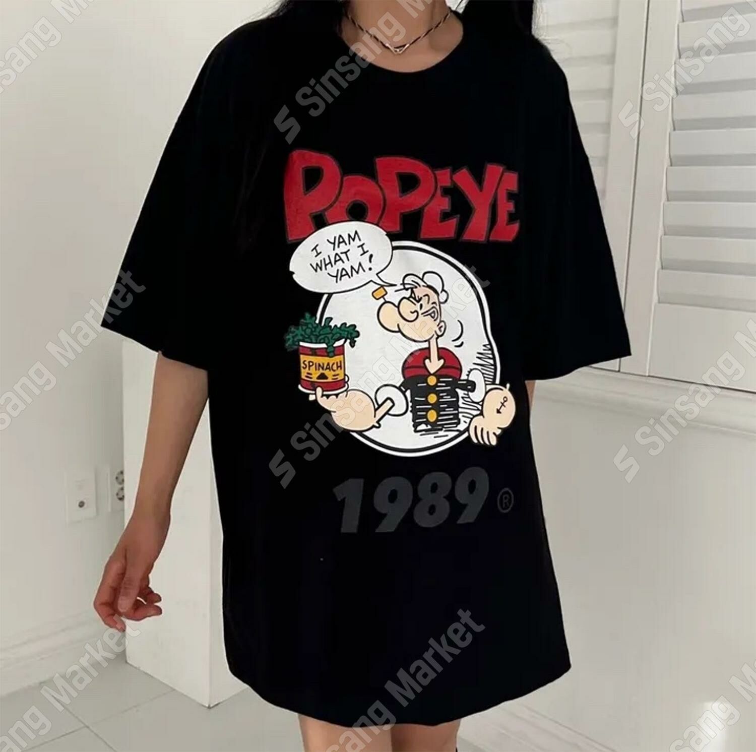 1989大力水手寬鬆短袖T恤