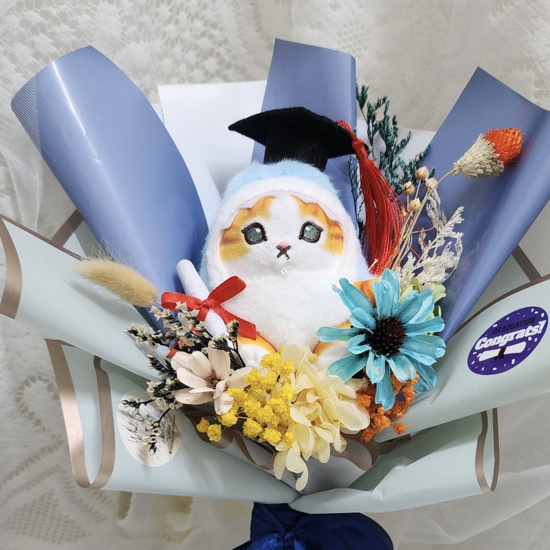 畢業花束 (GN01) *公仔可以選擇及更改