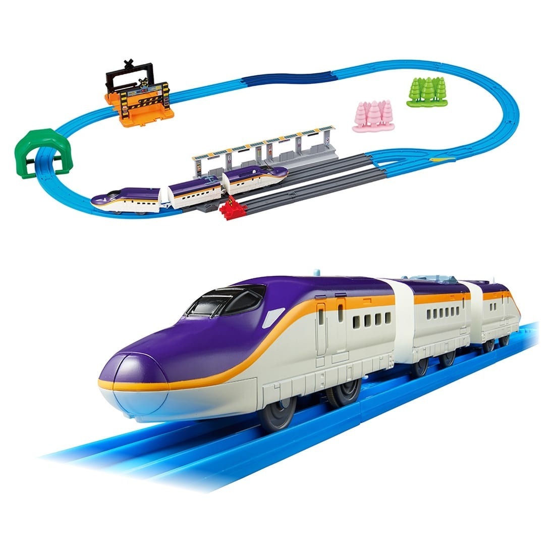 Takara Tomy Plarail 套裝 E8 Tsubasa Set 新幹線列車及平交道套裝