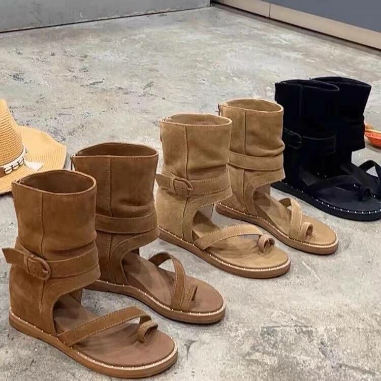 羅馬風造型內增高涼鞋