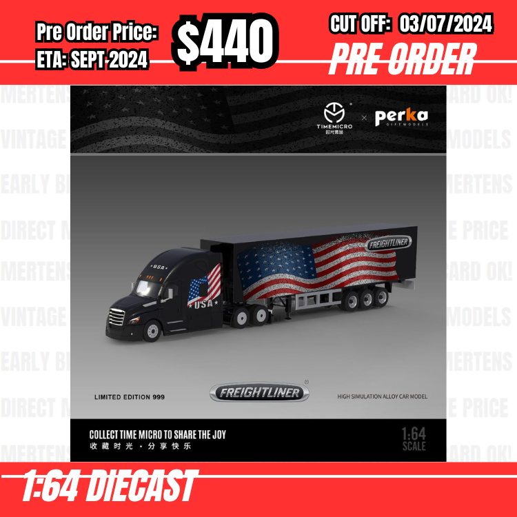 PO-$440 * Time Micro * 1:64 Freightliner Cascadia US [OD24/06]