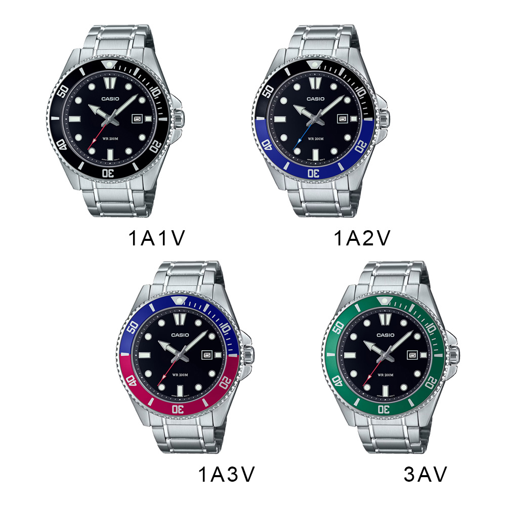 【CASIO 卡西歐】CASIO手錶 槍魚 百事圈 黑水鬼 綠水鬼 藍水鬼 鋼帶槍魚 MDV-107D
