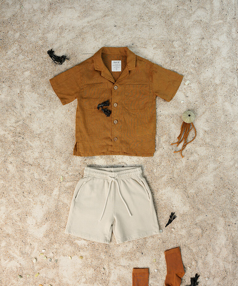 葡萄牙Play Up 有機棉天然纖維短褲 (Kids) - Fiber