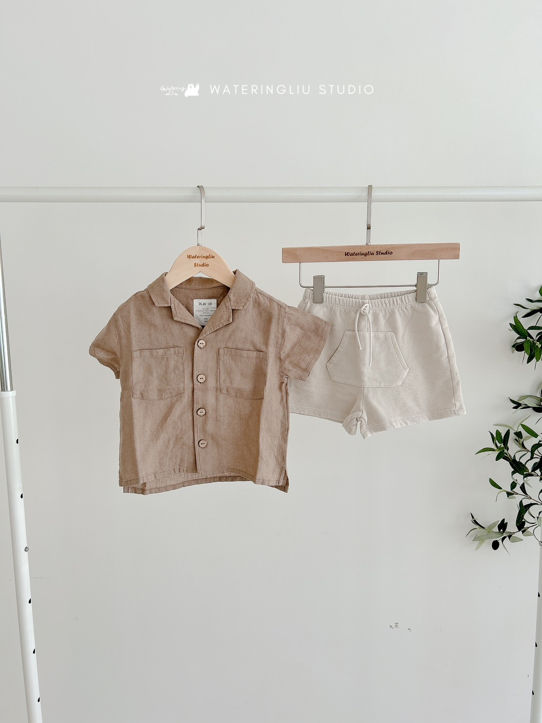 葡萄牙Play Up 有機棉天然纖維短褲 - Fiber