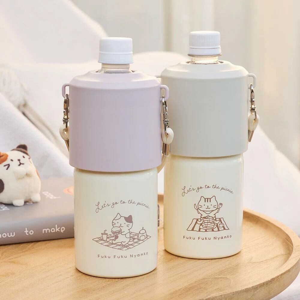 日本🇯🇵Fuku Fuku Nyanko 外出保冷 PET 瓶冷卻器