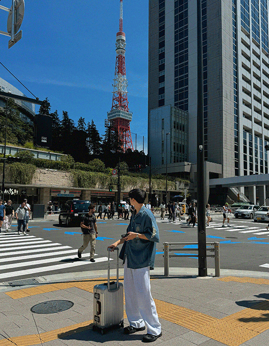 煙色牛仔短袖襯衫