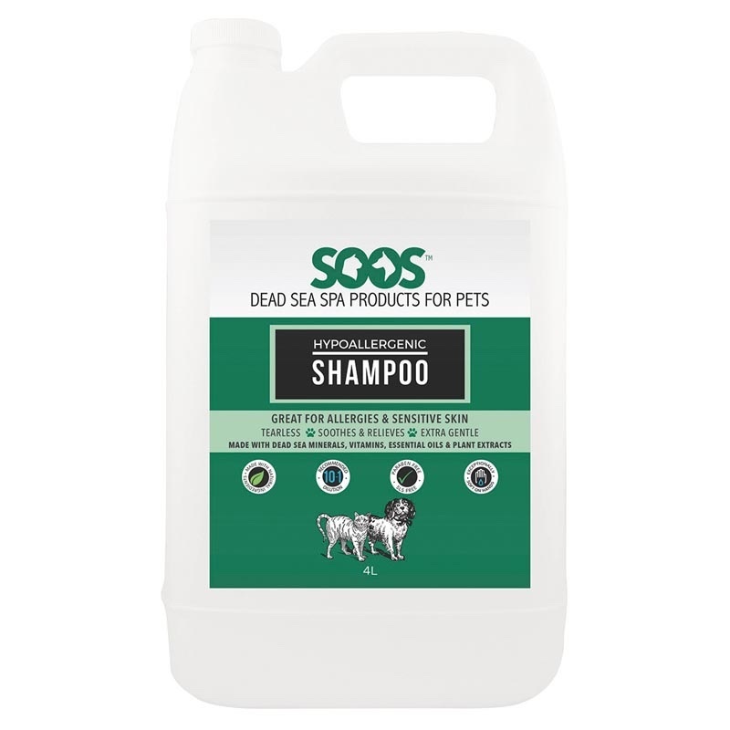 SOOS 防敏死海礦物洗毛液沖涼液 4L (貓狗適用）