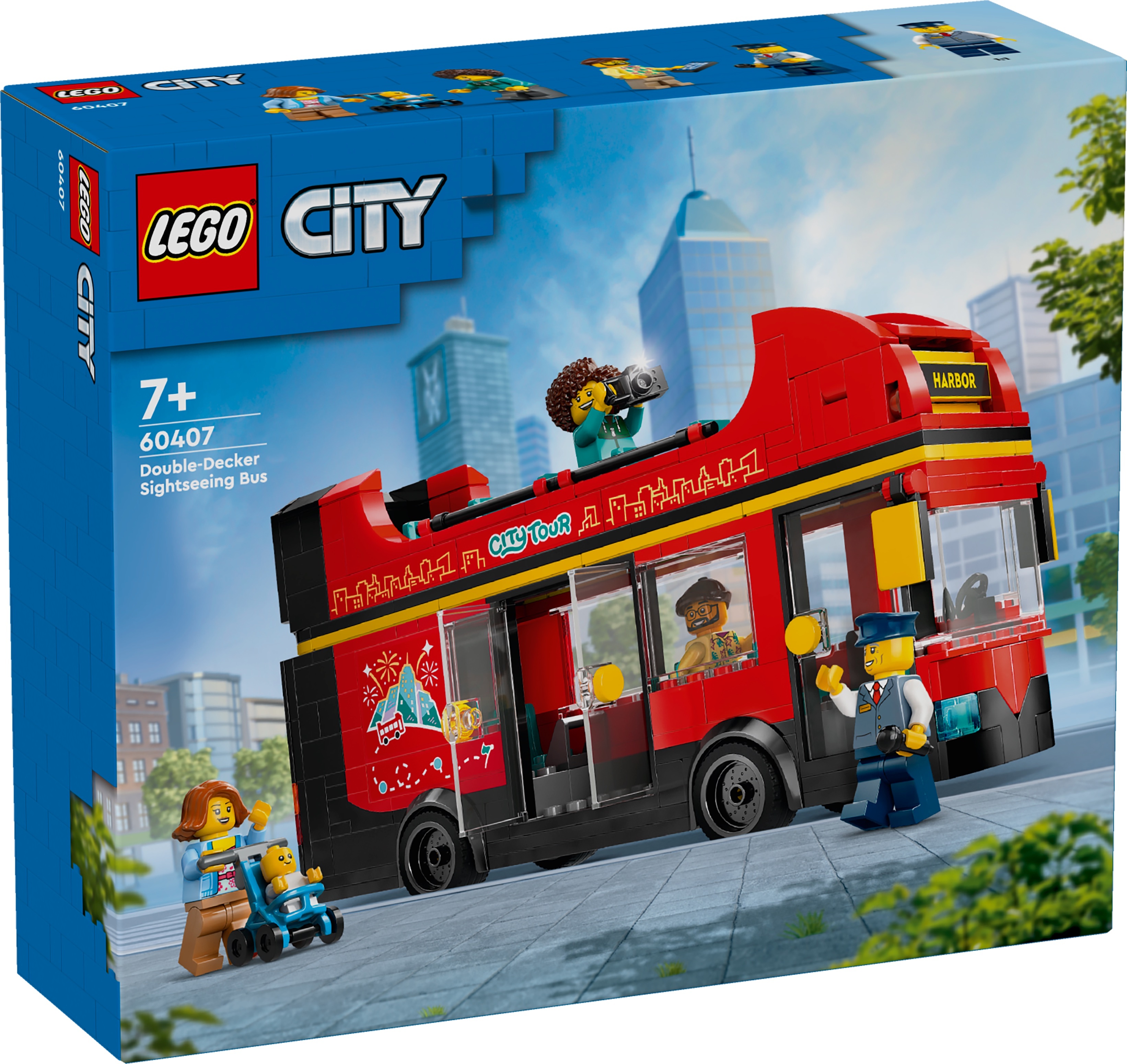 [飛米樂高積木專賣店] LEGO 60407 City-紅色雙層觀光巴士