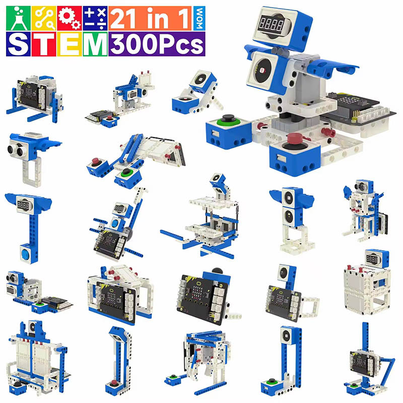 micro:bit 智慧機器人python電子積木感測器套件(相容Lego) (不含主板) (未組裝)