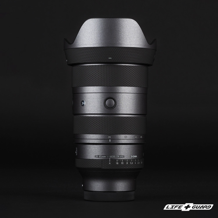 LIFE+GUARD 鏡頭貼膜安裝示意，適用 SIGMA 28-45mm F1.8 DG DN Art
