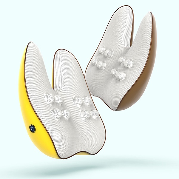 日本JTSK 電動按摩靠枕 按摩靠墊 腰部按摩揉捏抱枕 (P3501)