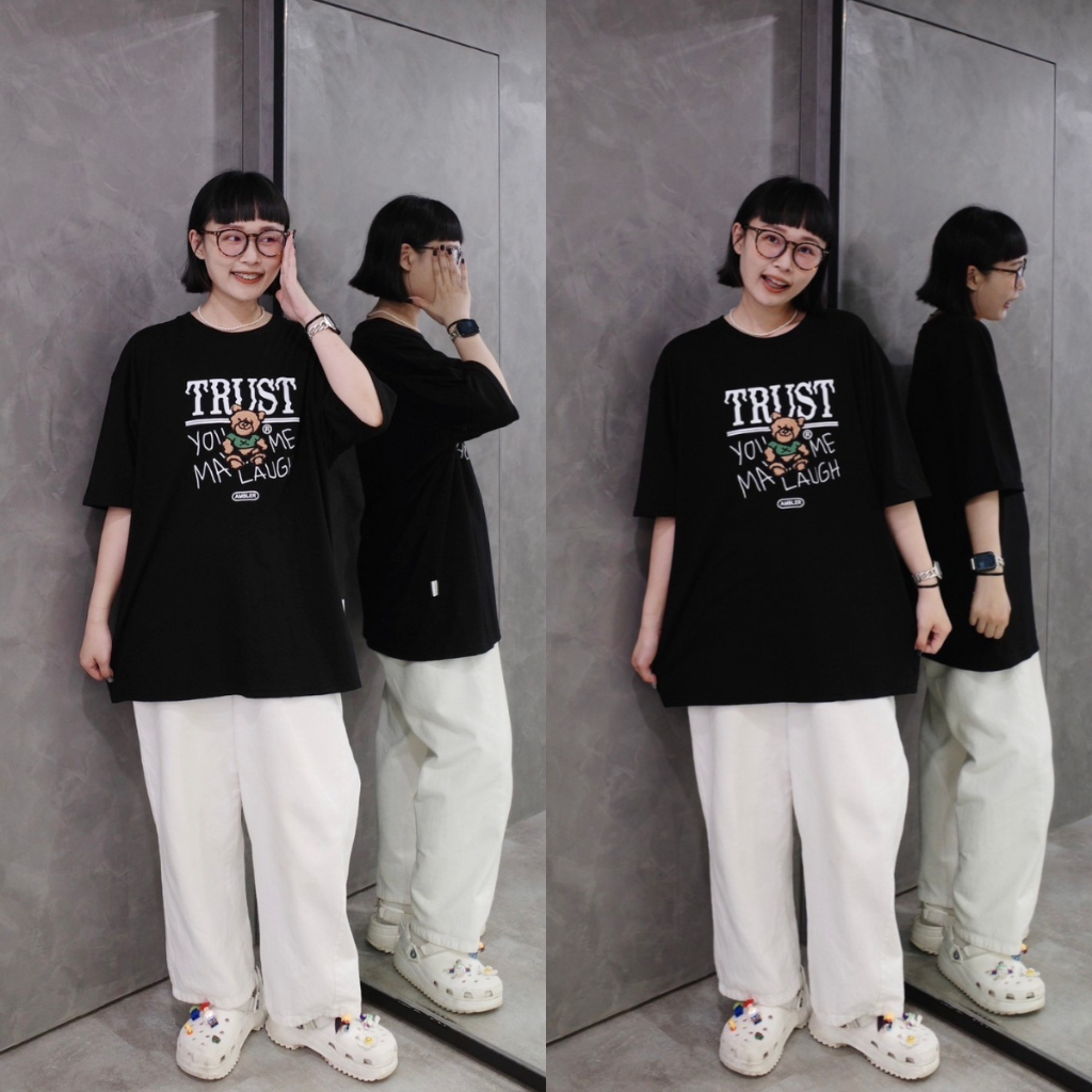 AMBLER 刺繡熊短袖