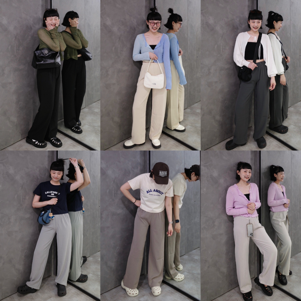 3010 面膜涼感闊腿褲