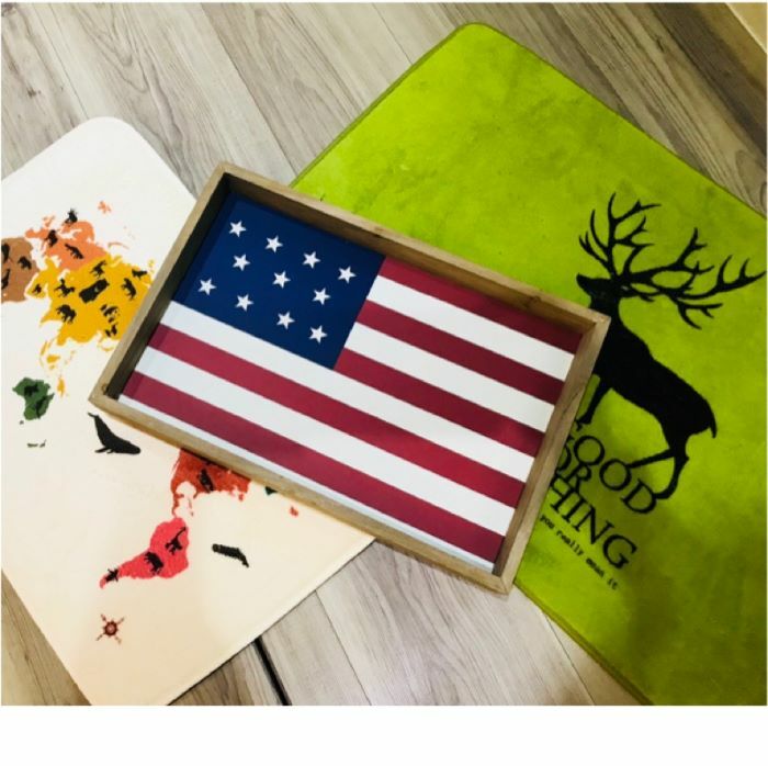 【ZONGTI】美國木製國旗托盤 FE11