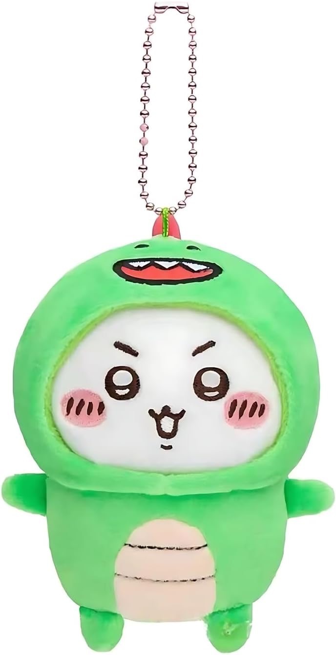 Chiikawa Dinosuar 吉伊卡哇 可愛掛件公仔 (恐龍衣著，一套三件）