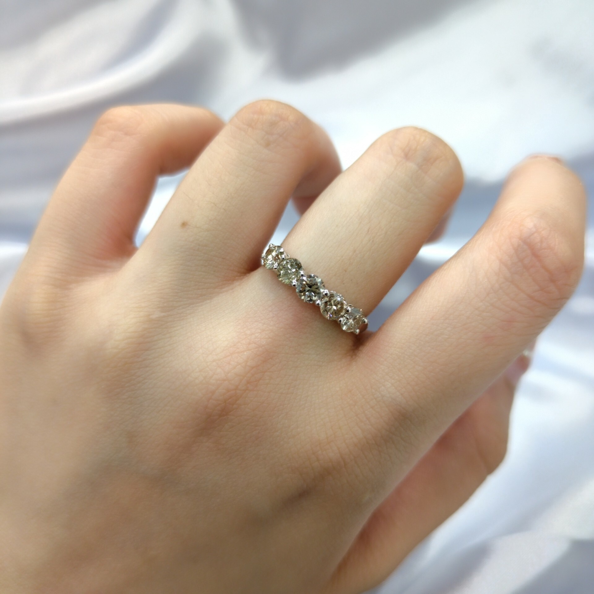 18K White Gold 1.18ct Diamond Ring