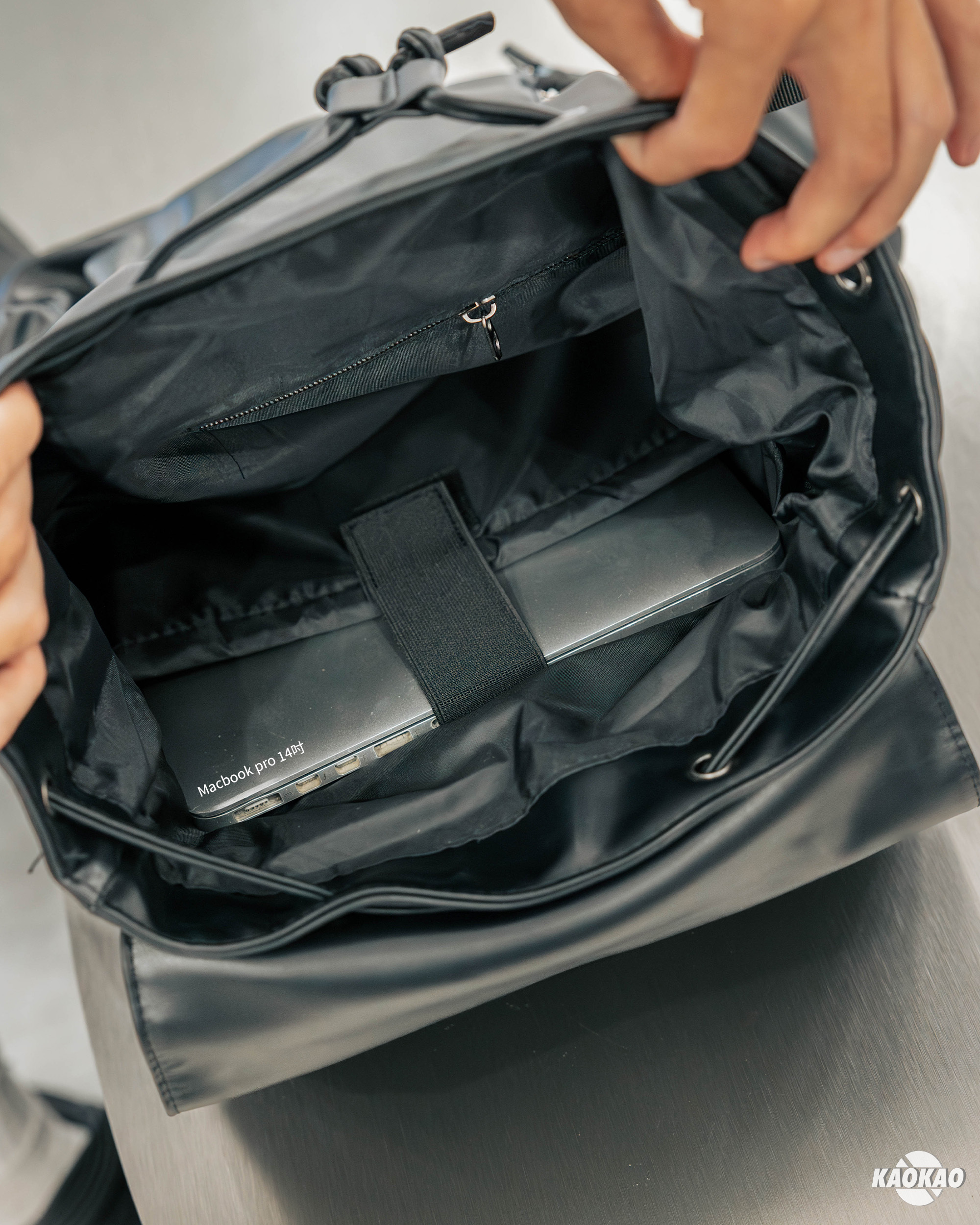 『預購』單主袋 皮革紋 防潑水 雙肩後背包 電腦包 三色