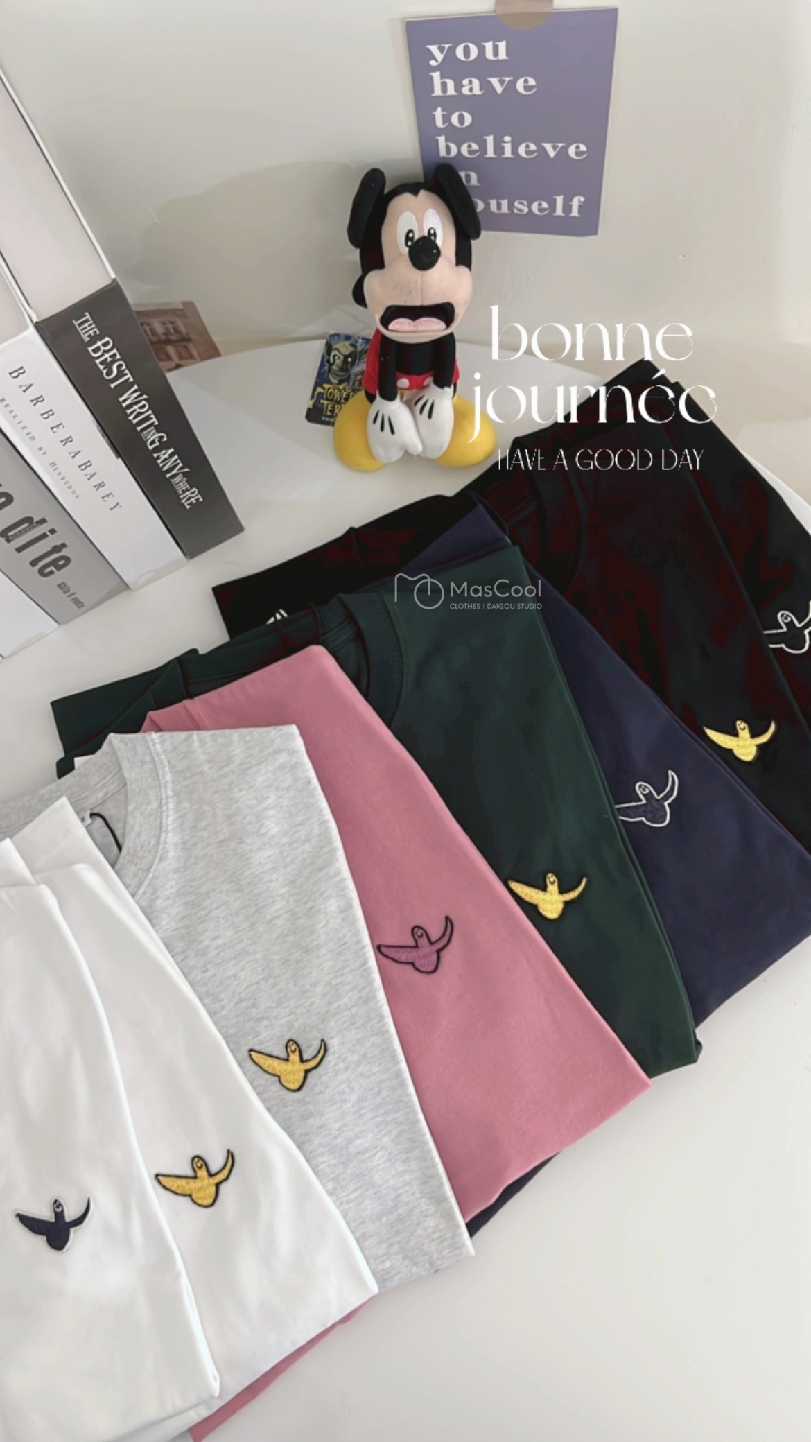 Mark Gonzales 天使刺繡短T