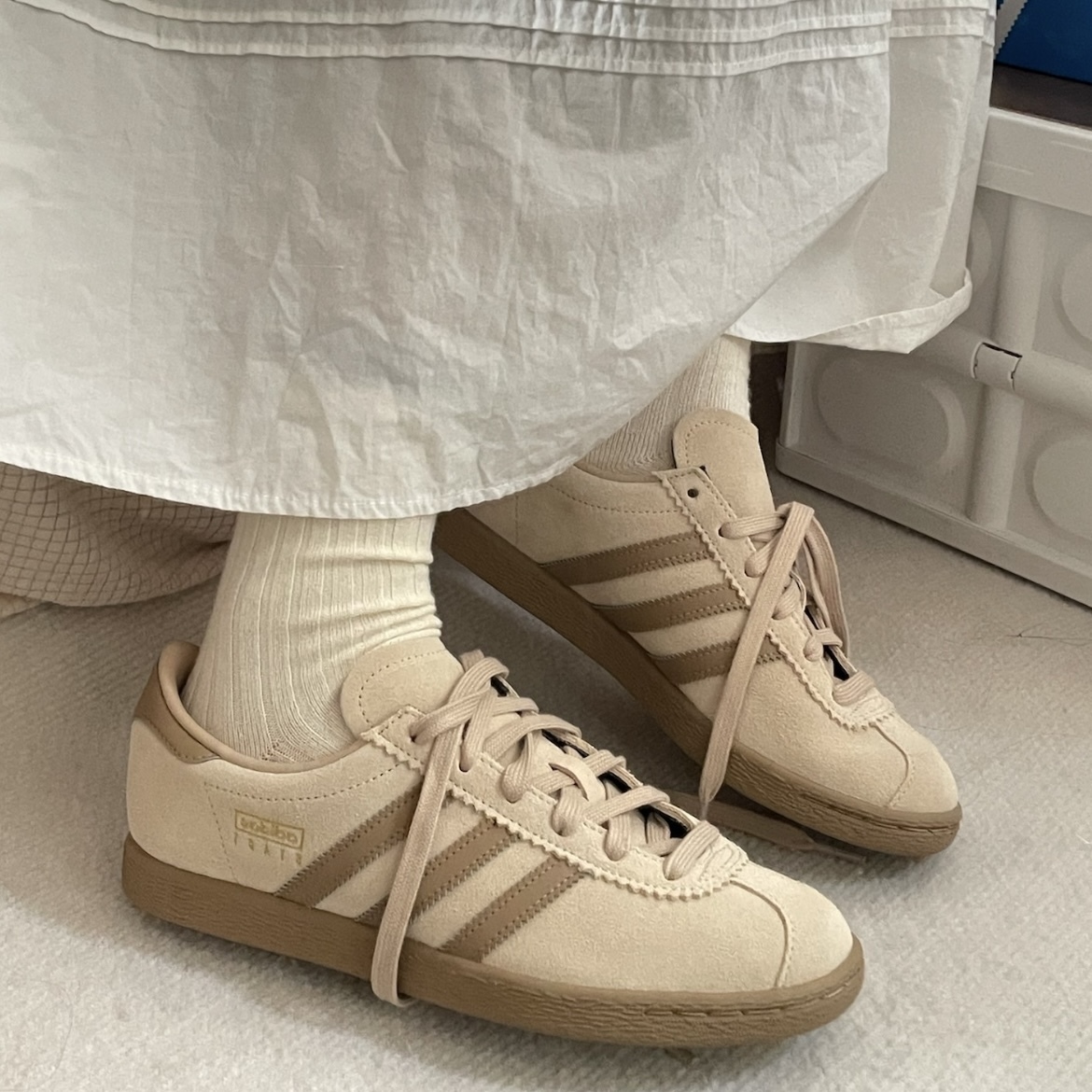 【現貨】Adidas Stadt Shoes Magic Begie 麂皮 復古 低筒 T頭鞋 德訓鞋 摩卡咖啡