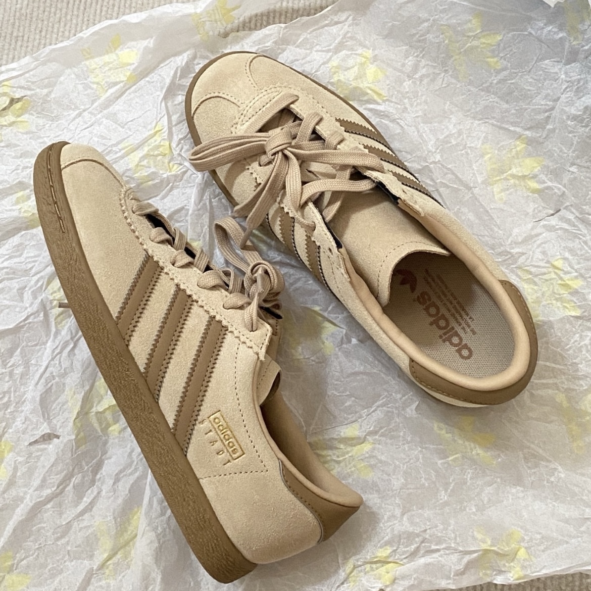 【現貨】Adidas Stadt Shoes Magic Begie 麂皮 復古 低筒 T頭鞋 德訓鞋 摩卡咖啡