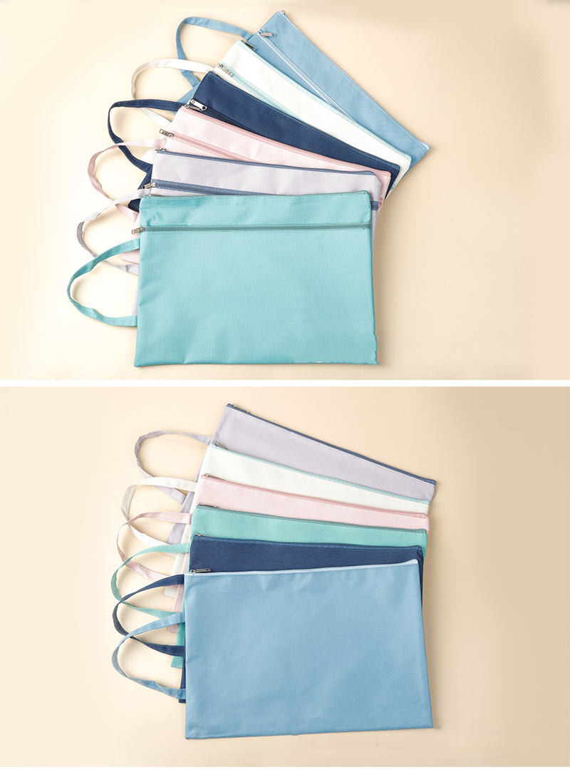 馬卡龍牛津加厚防水資料袋 AK1172