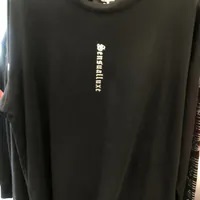[S] BOYLONDON SMALL LOGO LONG SLEEVE OVERSIZED CUT SHIRT,BLACK/SILVER, B83TL1104U98 (SBB394)