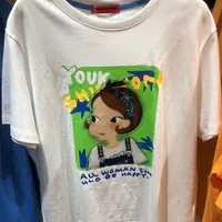 [S] YSW DECORATED T-SHIRT F RIA,WHITE, J2WTS38WHRAF [FINAL SALE] (SYW306)