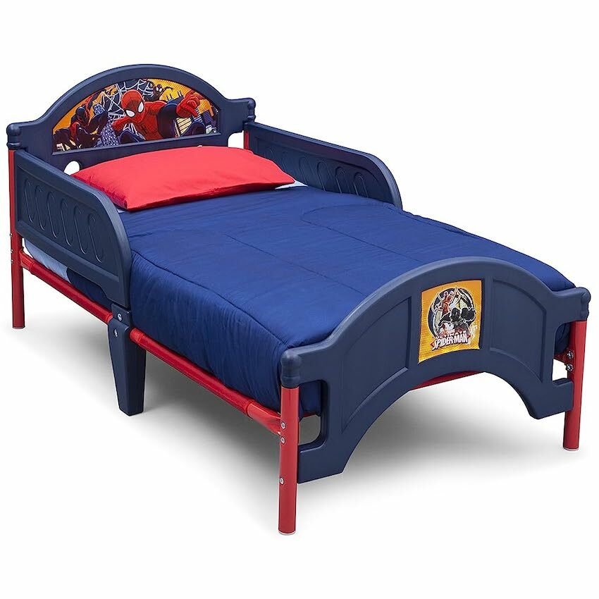 美國 Delta Children SpiderMan 幼童床架 + 美國製 Sealy Butterfly 幼童床褥套裝