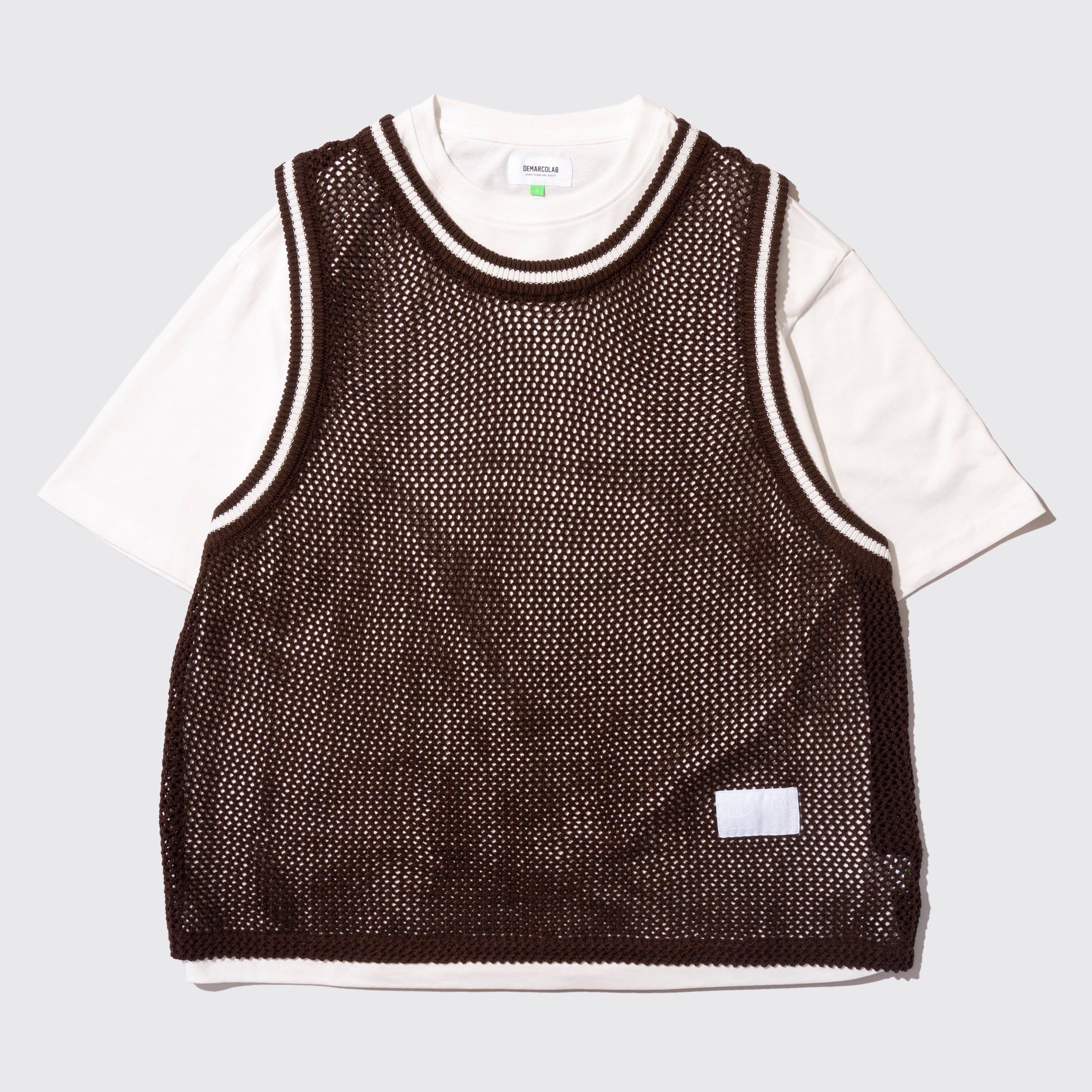 Demarcolab｜KNIT BB TOP "BROWN"