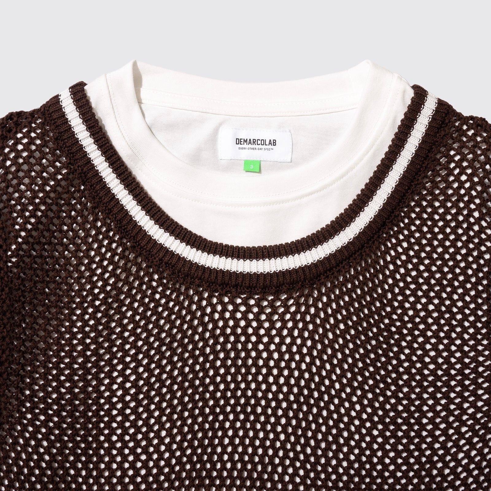 Demarcolab｜KNIT BB TOP "BROWN"