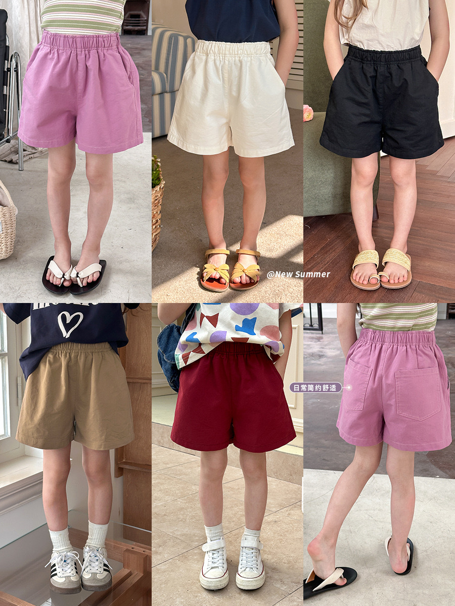 日常簡約棉質百搭短褲