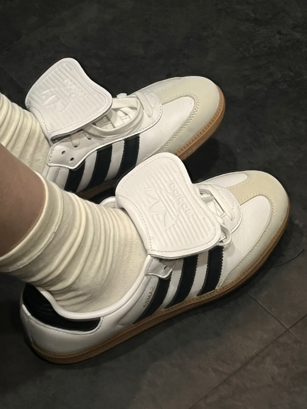Adidas Samba  LT 翻蓋焦糖 白  (IG4279)