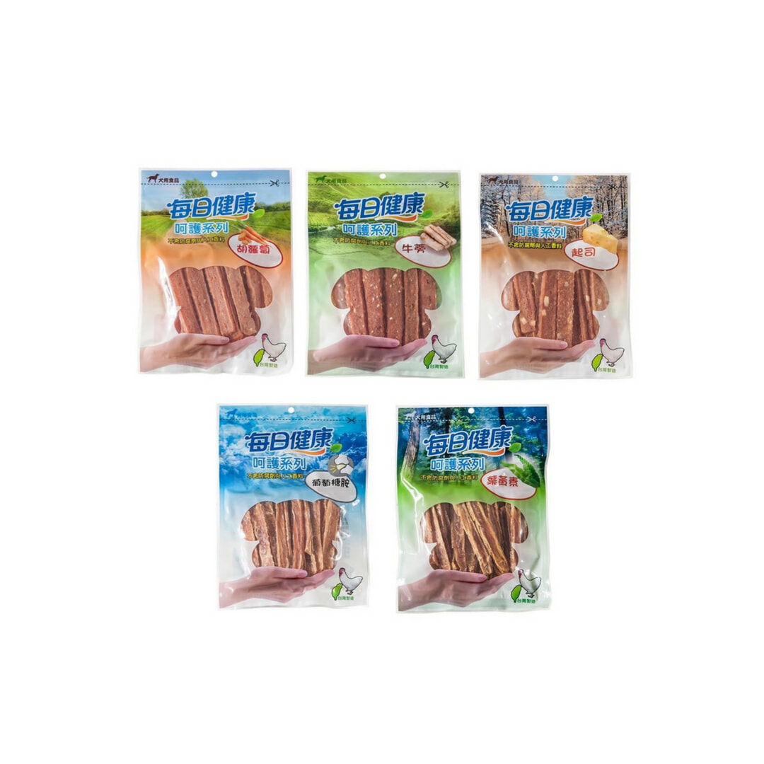每日健康 呵護系列 犬肉乾(六口味)135g 狗零食
