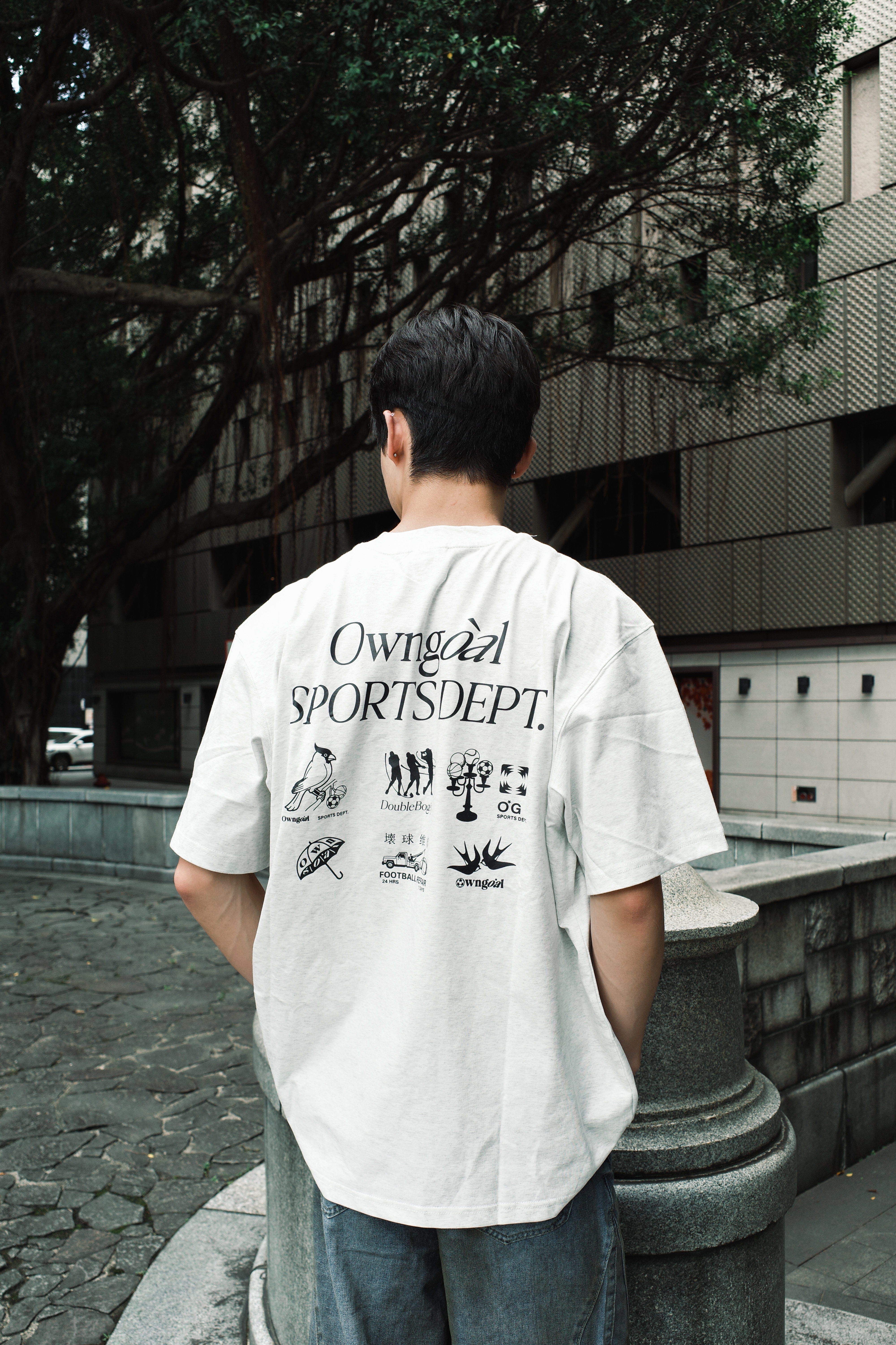 『Always_Good』雙飛燕 背後大印花 短TEE